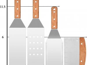 Stainless Steel Spatula Set of 4